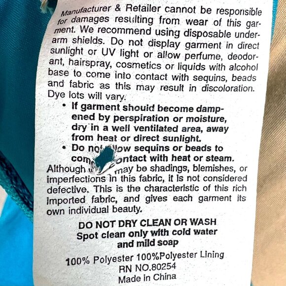 Alyce Designs Blue Sleeveless Ball Gown 4 Beaded Formal Sweet 16 Quinceañera - Picture 10 of 10